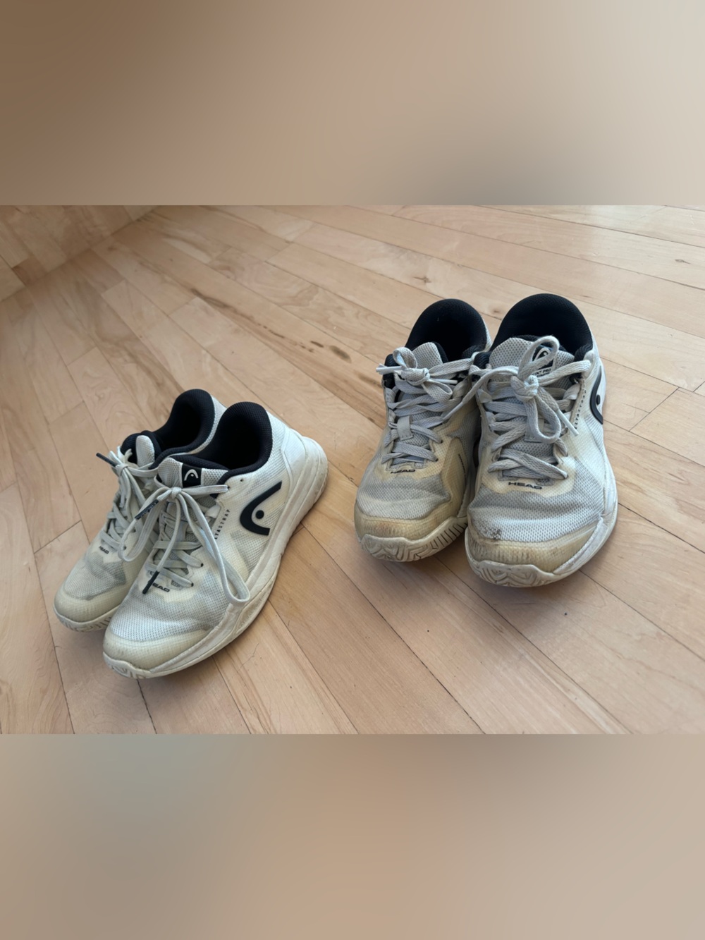 Head Kids Tennis White and Black Athletic Sneakers